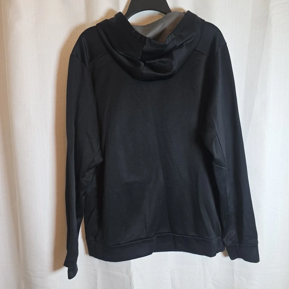 Nike Men's Black Pullover Hoodie with Diagonal Logo - Picture 8 of 8